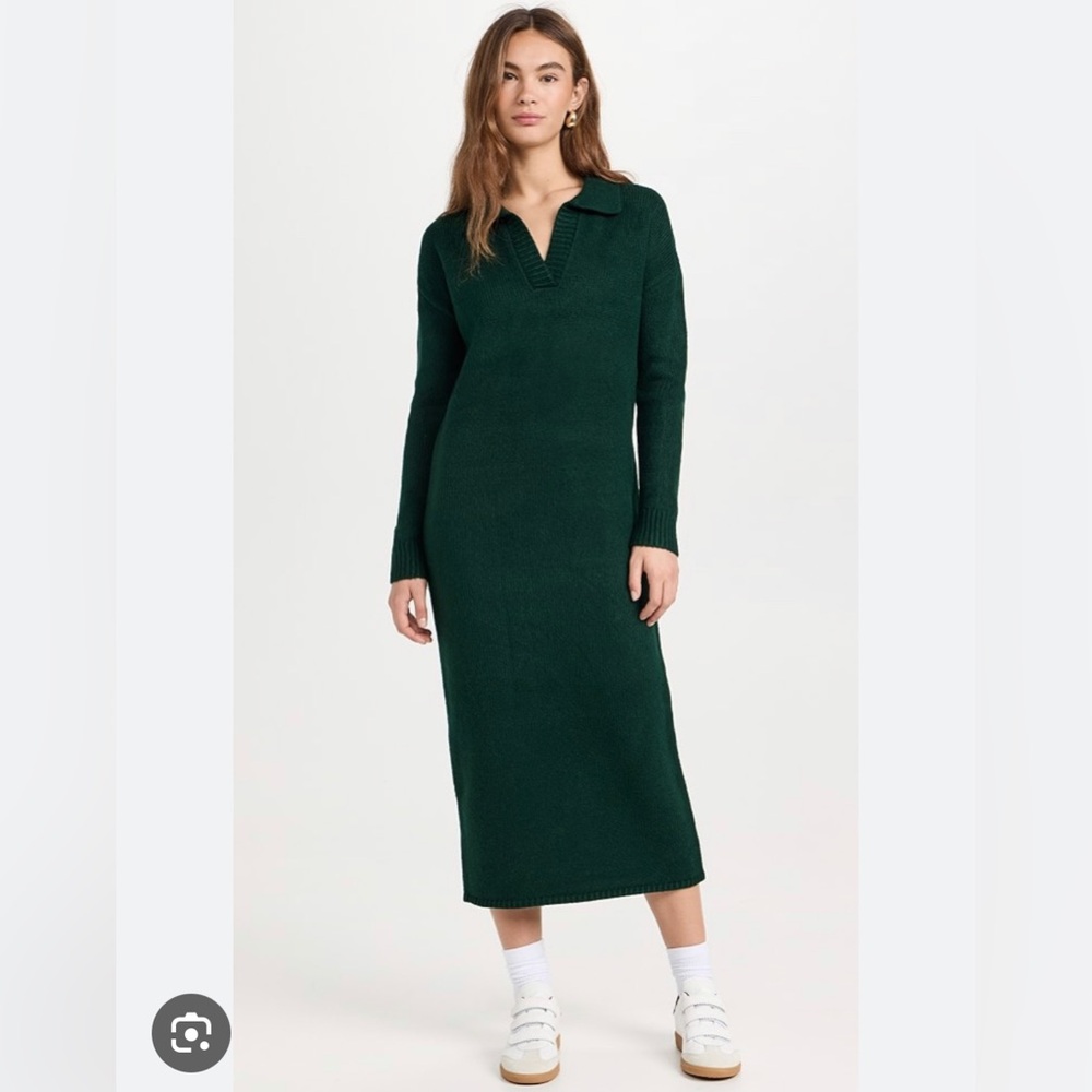 525 America Raya Polo Dress NWT GREEN SMALL